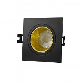 DK3071-BK+YE Встраиваемый светильник, IP 20, 10 Вт, GU5.3, LED, черный/желтый, пластик в Урае - uray.ok-mebel.com | фото
