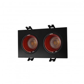 DK3072-BK+RD Встраиваемый светильник, IP 20, 10 Вт, GU5.3, LED, черный/красный, пластик в Урае - uray.ok-mebel.com | фото