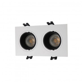 DK3072-WH+BK Встраиваемый светильник, IP 20, 10 Вт, GU5.3, LED, белый/черный, пластик в Урае - uray.ok-mebel.com | фото