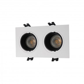 DK3072-WH+BK Встраиваемый светильник, IP 20, 10 Вт, GU5.3, LED, белый/черный, пластик в Урае - uray.ok-mebel.com | фото