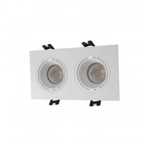 DK3072-WH Встраиваемый светильник, IP 20, 10 Вт, GU5.3, LED, белый/белый, пластик в Урае - uray.ok-mebel.com | фото