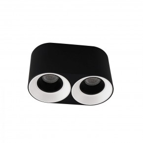 DK3096-BW+BK Светильник накладной IP 20, 10 Вт, GU5.3, LED, черно-белый/черный, пластик в Урае - uray.ok-mebel.com | фото