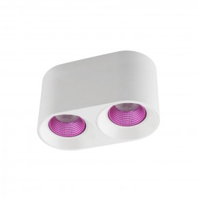 DK3096-WH+PI Светильник накладной IP 20, 10 Вт, GU5.3, LED, белый/розовый, пластик в Урае - uray.ok-mebel.com | фото