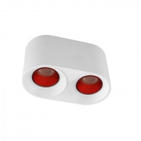 DK3096-WH+RD Светильник накладной IP 20, 10 Вт, GU5.3, LED, белый/красный, пластик в Урае - uray.ok-mebel.com | фото
