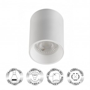 DK3110-WH Светильник накладной IP 20, 10 Вт, GU5.3, LED, белый, пластик в Урае - uray.ok-mebel.com | фото