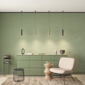 DK4050-BK Подвесной светильник, IP 20, 15 Вт, GU10,черный, алюминий в Урае - uray.ok-mebel.com | фото 3