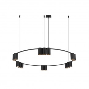 DK4067-BK Подвесной светильник ORBIT, IP20, 15xGU10 LED до 15 Вт, черный матовый, алюминий в Урае - uray.ok-mebel.com | фото 3