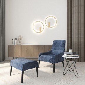 DK5035-SG Бра ROUND со светодиодом, IP20, 24W, 3000/4000/6500K, матовое золото, алюминий в Урае - uray.ok-mebel.com | фото 7