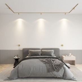 DK5072-SB Бра SHINE WALL со светодиодом, D104*H68, IP20, 3000К, 3W, RA?90, сатинированная латунь, алюминий в Урае - uray.ok-mebel.com | фото 4