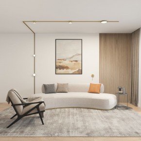 DK5072-SB Бра SHINE WALL со светодиодом, D104*H68, IP20, 3000К, 3W, RA?90, сатинированная латунь, алюминий в Урае - uray.ok-mebel.com | фото 5