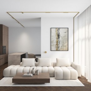 DK5072-SB Бра SHINE WALL со светодиодом, D104*H68, IP20, 3000К, 3W, RA?90, сатинированная латунь, алюминий в Урае - uray.ok-mebel.com | фото 6