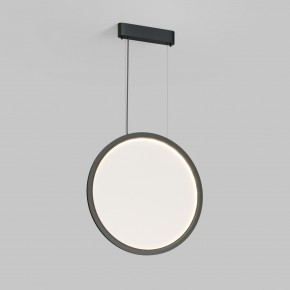 DK6606-BK Подвесной вертикальный светильник Veil со светодиодом H1700 d600 220V 48W 3000-6000K IP20 черный алюминий в Урае - uray.ok-mebel.com | фото