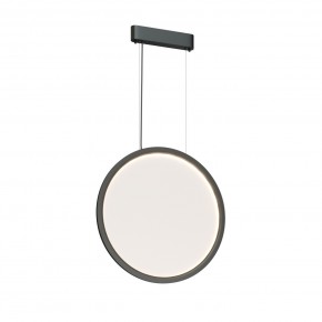 DK6606-BK Подвесной вертикальный светильник Veil со светодиодом H1700 d600 220V 48W 3000-6000K IP20 черный алюминий в Урае - uray.ok-mebel.com | фото 5