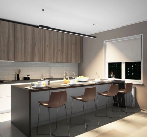 DK9204-BK Линейный светильник 52W 2000mm 4000K, черный в Урае - uray.ok-mebel.com | фото 5