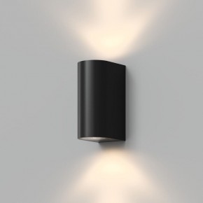 DK9791-BK Настенный уличный светильник NARVIK, IP44, 2хGU10 LED, до 15 Вт, черный, алюминий в Урае - uray.ok-mebel.com | фото
