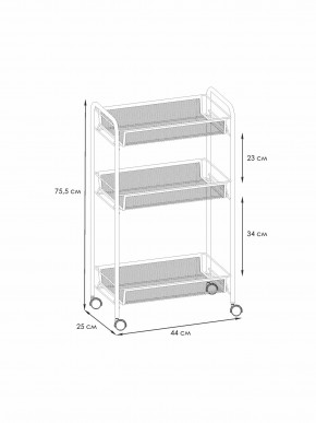 Э 322 С Этажерка "Ладья 2К" Серый в Урае - uray.ok-mebel.com | фото 2