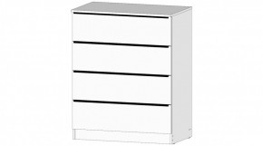 ЭЛЕГАНТ Комод 4 ящика (белый) в Урае - uray.ok-mebel.com | фото