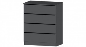 ЭЛЕГАНТ Комод 4 ящика (графит) в Урае - uray.ok-mebel.com | фото