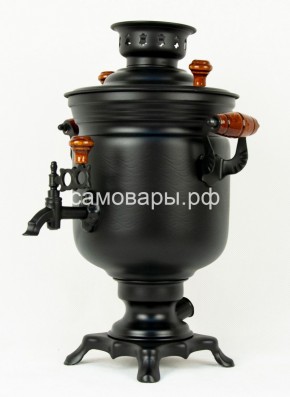 Электрический самовар "Черный Русский" матовая банка на 3 литра (Ограниченная серия) в Урае - uray.ok-mebel.com | фото