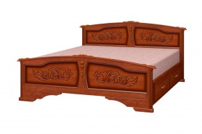 ЕЛЕНА Кровать из массива (Орех) в Урае - uray.ok-mebel.com | фото 2