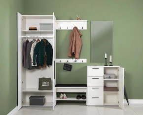 ЭЙР прихожая (модульная) Белый Шагрень в Урае - uray.ok-mebel.com | фото 2
