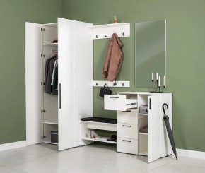 ЭЙР прихожая (модульная) Белый Шагрень в Урае - uray.ok-mebel.com | фото 27