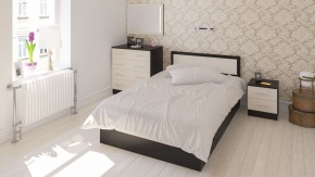 Фиеста Кровать 1200, цвет венге/дуб лоредо, ШхГхВ 123,5х203,5х80 см., сп.м. 1200х2000 мм., без матраса, основание есть в Урае - uray.ok-mebel.com | фото 5