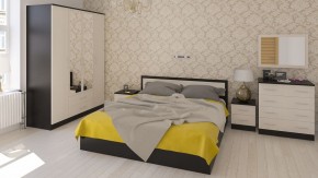 Фиеста Кровать 1800, цвет венге/дуб лоредо, ШхГхВ 183,5х203,5х80 см., сп.м. 1800х2000 мм., без матраса, основание есть в Урае - uray.ok-mebel.com | фото 5