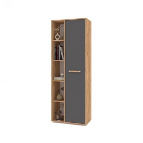 ФЛОРИДА Ф12 Шкаф-стеллаж (дуб золотой/графит) в Урае - uray.ok-mebel.com | фото