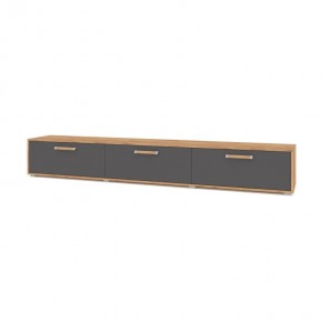 ФЛОРИДА Ф33 Тумба ТВ (дуб золотой/графит) в Урае - uray.ok-mebel.com | фото
