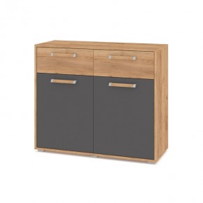 ФЛОРИДА Ф42 Комод (дуб золотой/графит) в Урае - uray.ok-mebel.com | фото