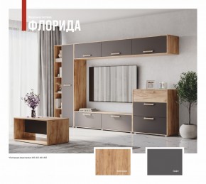 ФЛОРИДА Гостиная (модульная) дуб золотой/графит в Урае - uray.ok-mebel.com | фото