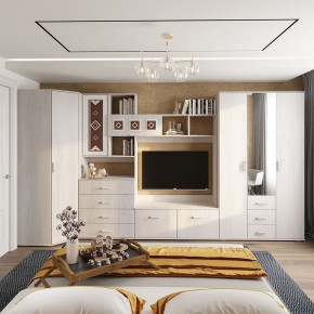 Гостиная Белла (модульная) ясень белый в Урае - uray.ok-mebel.com | фото