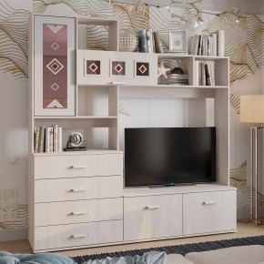 Гостиная Белла (модульная) ясень белый в Урае - uray.ok-mebel.com | фото 15