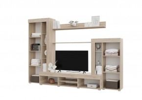 Гостиная Дельта (Сонома/Белый) в Урае - uray.ok-mebel.com | фото 2