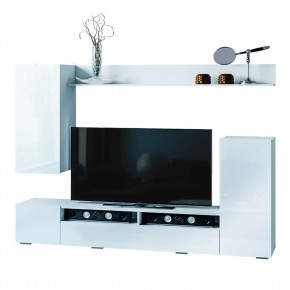 Гостиная Диаманд (белый/белый глянец) в Урае - uray.ok-mebel.com | фото 3