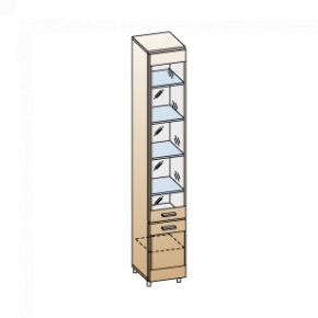 Гостиная Камелия Композиция 1 (Гикори Джексон светлый) в Урае - uray.ok-mebel.com | фото 3