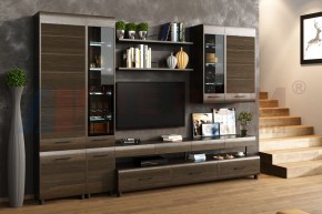 Гостиная Камелия Композиция 1 (Гикори Джексон темный) в Урае - uray.ok-mebel.com | фото