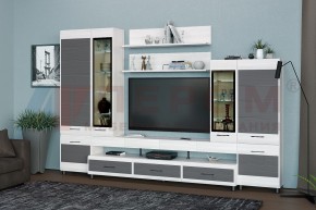Гостиная Камелия Композиция 3 (Снежный ясень - серый) в Урае - uray.ok-mebel.com | фото