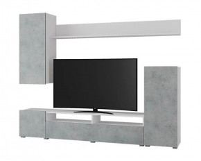 Гостиная Лира ЛДСП (Белый/Бетон) в Урае - uray.ok-mebel.com | фото 2