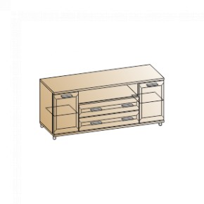 Гостиная Мелисса Композиция 2 (Гикори Джексон светлый) в Урае - uray.ok-mebel.com | фото 4