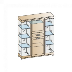 Гостиная Мелисса Композиция 6 (Акация Молдау) в Урае - uray.ok-mebel.com | фото 2
