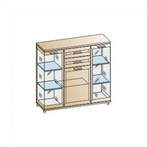 Гостиная Мелисса Композиция 7 (Акация Молдау) в Урае - uray.ok-mebel.com | фото 9