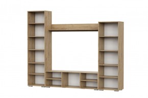 Гостиная МГС 6 Исполнение 1 (Дуб золотой/Белый глянец) в Урае - uray.ok-mebel.com | фото 2