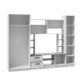 Гостиная СОЛО ЛДСП Белый /ЛДСП Ателье светлое в Урае - uray.ok-mebel.com | фото 2