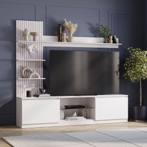 Гостиная Убер ГС-05 (ясень белый/белый) в Урае - uray.ok-mebel.com | фото