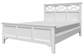 ГРАЦИЯ-5 Кровать из массива 1400 (Белый Античный/Белый) в Урае - uray.ok-mebel.com | фото