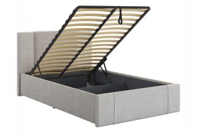 ХЛОЯ Кровать 1200 с ПМ (галька велюр) в Урае - uray.ok-mebel.com | фото