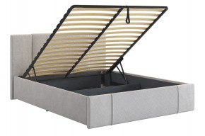 ХЛОЯ Кровать 1600 с ПМ (галька велюр) в Урае - uray.ok-mebel.com | фото