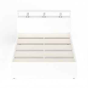 Камелия Кровать 1400, цвет белый, ШхГхВ 143,5х217х78,2 см., сп.м. 1400х2000 мм., без матраса, основание есть в Урае - uray.ok-mebel.com | фото 5